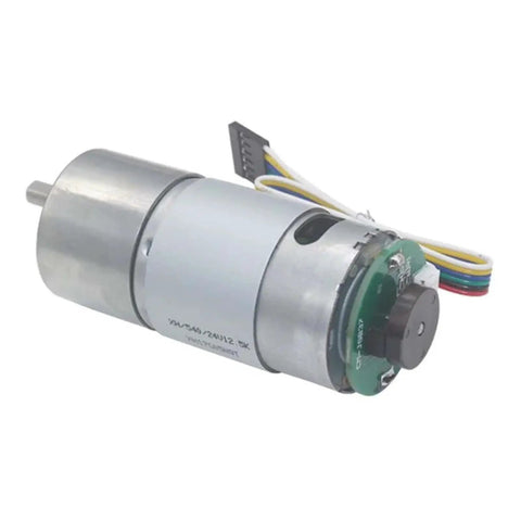 Heavy Duty High Torque Gear Motor With Encoder For DC 6V 12V And 24V Industrial Metal Reversible Reducer With 131 Reduction Ratio