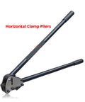 Heavy Duty Steel Strapping Machine Tool Kit Featuring Manual Sealer And Tensioner Set For 32mm Heavy Gauge Banding Supplies Industrial Packaging Solutions Reliable And Efficient, showing horizontal clamp pliers.