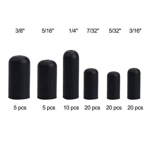 Kick Some Serious Butt With This Awesome 80-Piece Rubber Vacuum Line Cap Assortment Kit For Smooth Hose Covers Fitting Carburetors And Manifolds Without Any Stress Or Leaks Ever Again. Black rubber vacuum line caps 3/8 to 3/16 in sizes