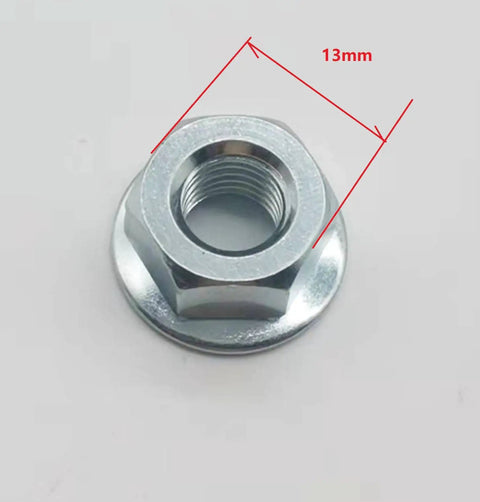 Left Hand Thread Nut M8x1.25 For String Trimmer Gear Case Replaces Shaft Nut with 13mm steel construction