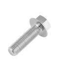 Premium Titanium Flange Hex Bolts M10 X 30mm 1.25 Pitch Grade 5 6AL 4V Lightweight High Strength Fasteners Pack Of 4 Silver