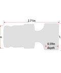 Half Inch Drive 18mm Metric Shallow Universal Swivel Impact Socket 6 Point CR MO Chrome Moly For Heavy Duty Auto Tools Built Tough Premium Impact Grade Chrome Finish With 360 Degree Flexible Reach, 18mm, 0.59in depth