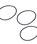 3 belts from 5mm Round Rubber Transmission Belt Pack Of 10 For Lite Duty Machinery And Small Motor Setups Quiet Vibration Dampening Drive Belt