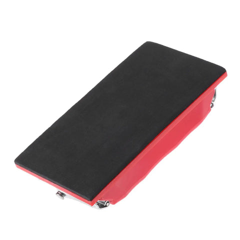Rectangle Sandpaper Holder With Secure Metal Clips Locks Grit Paper Tight So You Can Smash Through Drywall Prep And Wood Smoothing Jobs Fast Without Wearing Your Knuckles Out, red and black ergonomic design.