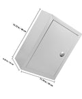 Outdoor Aluminum Junction Box 300x400x160mm No Fuss Rugged Weatherproof Electrical Distribution Panel Box with dimensions shown