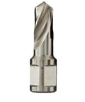 Premium High Speed Steel Twist Drill Bit Engineered As A Magnetic Drill Press Workhorse, 3/4 inch Weldon shank, detailed view.