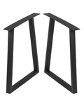 Industrial Black Metal Furniture Legs Set For DIY Coffee Tables And Desks Iron Table Legs 28 Inch Height 24 Inch Wide Two Pack