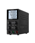 USB DC Lab Power Supply 0 to 60V 0 to 10A Adjustable Bench Source With Slick LCD Display Stabilized Switching Regulator Low Ripple Short Circuit Protection High Precision Voltage And Current Compact DIY Electronics Bench Tool, front view