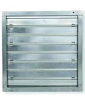 Top Shelf Motorized Damper For 30 Inch Fan Housing Built Different With Stainless Steel Seals, galvanized construction, six blade design.
