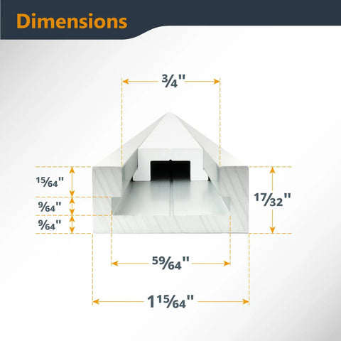 Dimensions of 48 Inch Aluminum Miter Bar For Table Saw And Router Table Crosscut Sled Heavy Duty T Track Extrusion.