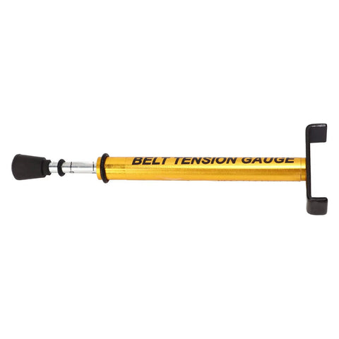 10 Lb Belt Tension Gauge With L Shaped Pad Universal Motor Belt Tension Tester Metal Alloy Build on white background