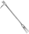 45 Grade Steel Halligan Bar 30 Inch Four In One Fire Rescue Tool With Pike Duckbill Recessed Nail Puller And Non Slip Grip Sandblasted Surface