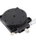 Manual Displacement Platform With Micrometer Fine Tuning And Cross Roller Guides 360 Degree Rotary Linear Stage Aluminum