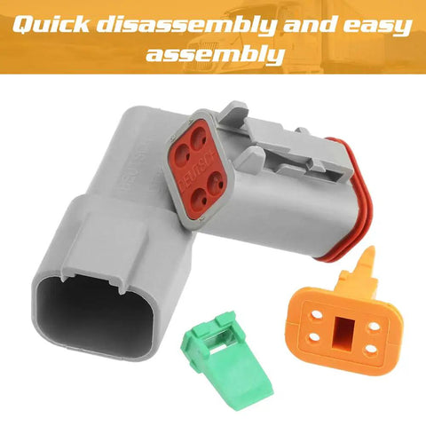 439 Piece Waterproof Wire Connector Kit With Crimp Tool And Storage Box For Cars And Trucks, Sealed Electrical Pin Connectors