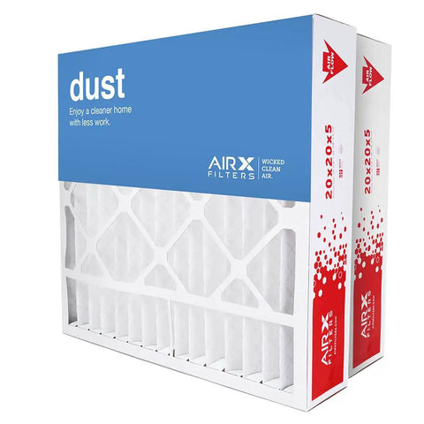 MERV 8 Furnace Filter 20x20x5 Replacement for Honeywell FC100A1011 FC200E1011 CF200A1024 2 Pack Easy Install side view