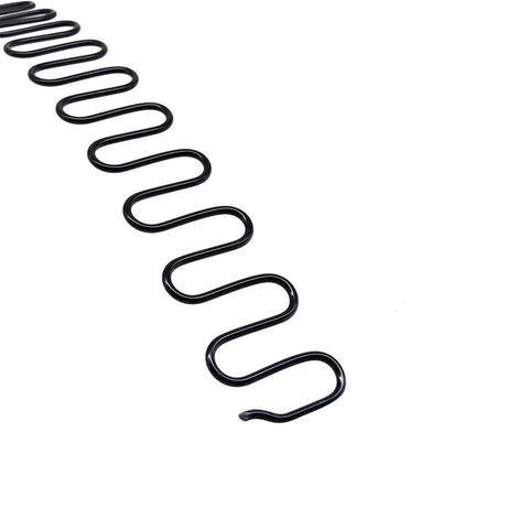 Black Z clip for couch restoration, designed for heavy-duty use, upgrade your dated living room setup with these badass upholstery springs.