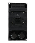 Beefy 11KW To 22KW VFD Drive 220V To 380V Inverter For 3 Phase Motors, Programmable Logic Controller, Motor Speed Controller, 3 Phase Frequency Converter, HE100-11KW Compatible back view with cooling fans