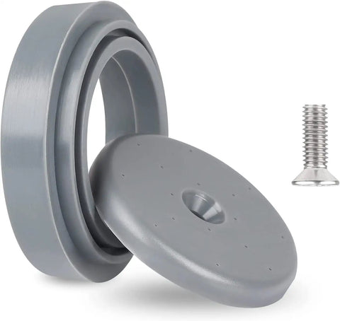 Grey Pre Rinse Spray Valve Repair Kit For Commercial Kitchen Sink Sprayers With Spray Face Bumper And Stainless Screw Replacement Parts Easy Install Durable 2 Inch End Size components close-up