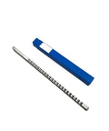 Push Type Keyway Broach 8mm C1 for CNC Router Tool, high-speed steel, shown with blue protective case on white background