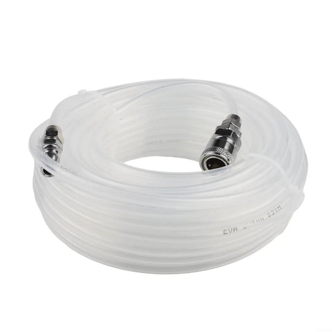 Killer Heavy Duty Pneumatic Air Hose 5X8mm EVA Tube With Quick Connector For Compressor High Pressure Resistant Straight Pipe 10m Or 20m Length Durable Clear Piping Setup For Pro Power Tools Shop Jobs That Handle Gnarly Tasks No Drama Or Failures. Coiled clear 5x8mm EVA air hose with quick connector