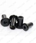 Black Stainless Steel Rivet Nuts Set, 20 Pieces, hex socket head, visible barrel shape, 304 grade, M3-M10 sizes