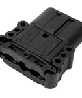 Pro Level Badass 160A Dc Charging Connector For Electric Forklift Whips And Industrial Batteries With Solid Silver Plated Terminals And Rugged Pbt Pc Housing That Crushes It, showing the robust male connector.