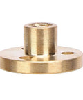 Brass flange with a cylindrical center for mounting, ideal for use with Run Smooth As Silk 12V DC Gear Reduction Motor With Long Output Shaft For Smart Car Cameras And Electronic Locks Offers Dead Silent Operation And Serious Torque Kick At 300 Rpm.