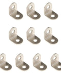 Ten Piece L Angle Corner Bracket Set For Shelves And Furniture Frames Heavy Duty 90 Degree Steel Corner Connectors With Fasteners