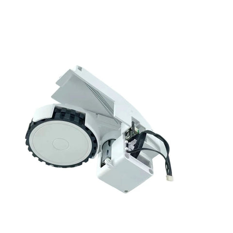 Robust Vacuum Cleaner Wheel Motor And Traveling Wheel Modules For Left And Right Side No Hassle Install Top Shelf Quality showing a gray wheel module with cables.