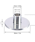Tough As Nails 6 Piece Router Template Guide Bushing Kit Made From Heat Treated Stainless Steel For Precision Cabinet Joinery and Rugged Workhorse Woodworking Tasks Built Heavy Duty to Go The Distance, 38mm diameter bushing.
