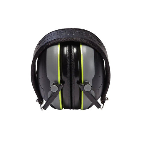 Front view of Low Profile Hearing Earmuff For Rifle And Shotgun Hunting, NRR 24 dB, Foldable with Cushioned Cups and Adjustable Headband