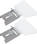 Beefy Bench Grinder Eye Shields Two Piece Kit With 304 Stainless Steel Spark Guards mounted with clear shields for safety.