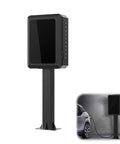Top Shelf Heavy Duty EV Charger Lock Box Built Tough With Rock Solid Key Code Security And All Weather Resistant Shell mounted on a post.
