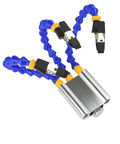Three Arm Soldering Helping Hands With Bench Vise Clamp And Flexible Arms Solder Iron Holder For PCB Repair Pro Grade Electronic Tool