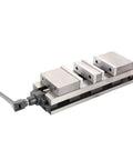 6 Inch Badass Angle Vise For Milling Machines And Drill Presses Built Like A Tank With Heavy Cast Iron Construction showing adjustable clamping.