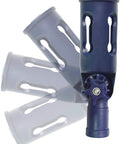 Multi-Angle Paint Brush Extender With Rotating Head Extension Pole Attachment shown rotating to various angles