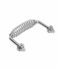 Spiral BBQ Handle For Grill Doors Stainless Steel And Carbon Steel Build Secure Screw Mount Ergonomic Grip 5-3/8 in
