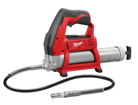 Two Speed Grease Gun Bare Tool With 10000 PSI Max, 48 Inch Flexible Hose, Air Bleeder Valve, Lock On Off Trigger, Heavy Duty M18 Compatible