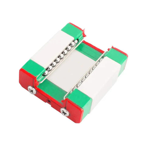 Close-up of slick sliding block from Two Pack MGN12C 400mm Linear Rail Guide Kit for 3D Printers with CNC linear rail system