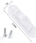 Toggle Style Wall Switch Guard For Kidproof Home Safety Clear Light Switch Cover That Locks In On Or Off with screws shown