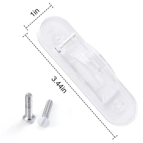 Toggle Style Wall Switch Guard For Kidproof Home Safety Clear Light Switch Cover That Locks In On Or Off with screws shown
