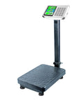 Heavy Duty Digital Floor Scale With Rock Solid Platform Dead Nuts Accurate Readings Up To Eight Hundred Eighty Pounds showing LCD screen and sturdy platform.