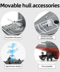 Movable accessories of Remote Control Warship RC Battleship 2.4GHz Boat For Lakes And Rivers Dope Armed Arleigh Burke Class