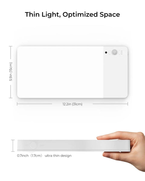 Rechargeable Motion Sensor Ceiling Light With 12000mAh Battery USB C Charge Remote Control No Brainer LED Ceiling Lamp dimensions