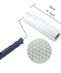 9 Inch Spiked Roller For Self Leveling Screed And Floor Coats, Aeration Latex Roller With 13mm Teeth, Durable Polyester Handle