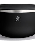Heavy Duty Double Wall Insulated Serving Bowl With Tight Seal Lid Pro Grade Stainless Steel Food Container Keeps Your Meals Hot Or Cold No Sweat Solid Pick For Tailgates Campouts And Patio Hangs 3 Quart Matte Black side view