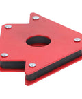 Heavy Duty Magnetic Welding Holder With 4 Inch Strong Magnetism And Durable Metal Construction For Rock Solid Metalworking Support And Easy Setup, side view with strong steel base.