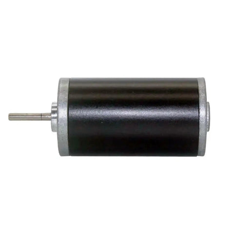 Permanent Magnet DC Motor With High Torque And Reverse Capability 24V DC 4000 RPM Industrial Grade Forward And Backward Drive 12V 24V Compatible One Piece Unit For Robotics Automation And Hobby Power Projects, black cylindrical motor with shaft