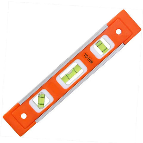 Pack Of Two 9 Inch Magnetic Torpedo Levels With Bright Orange Aluminum Frame And Hella Precise Spirit Bubbles For Dead On Plumb And Angle Layouts Built Tough For Any Job Site Or Home Shop Heavy Duty Workshop Essential