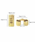 Invisible Barrel Hinge Set For Cabinets 8mm 10mm 14mm Brass Hidden Cylindrical Concealed Hardware With measurements displayed